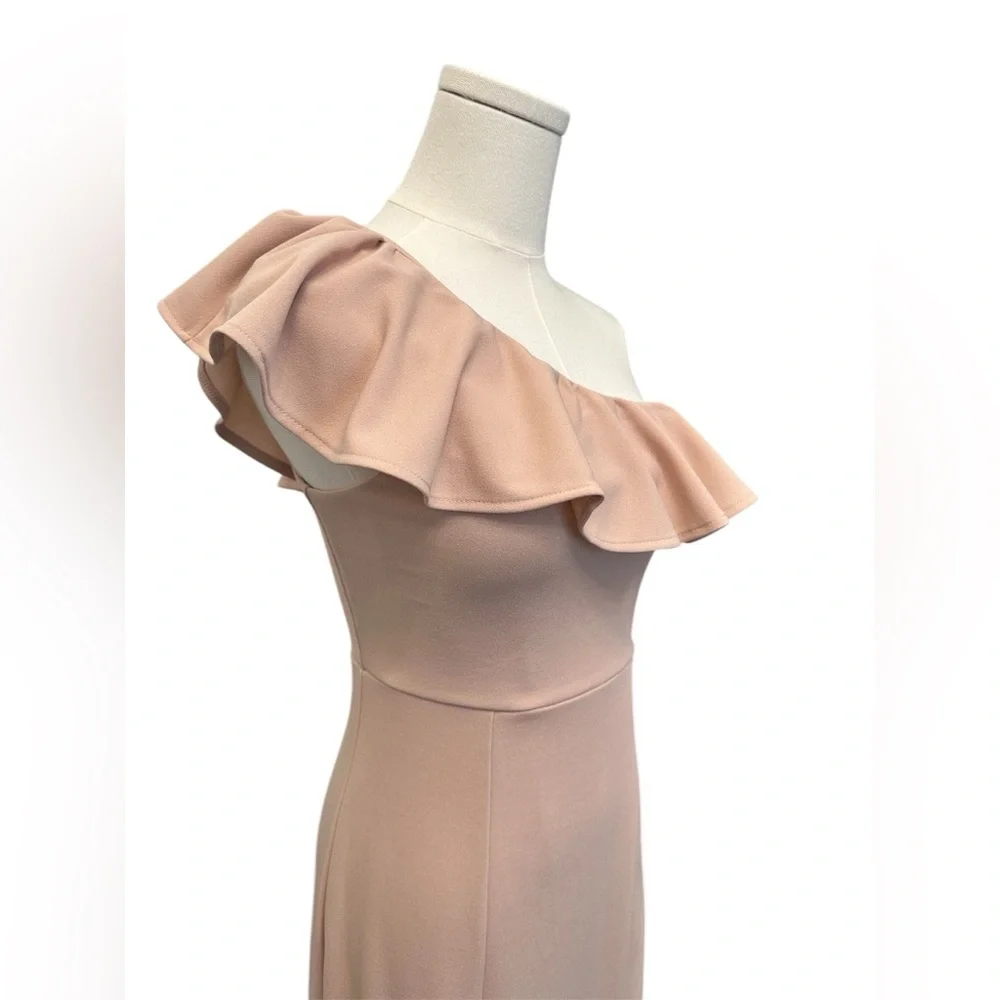 SHOW ME YOUR MUMU Florentine Maxi Dress Pink One Shoulder Women XS $188 MSRP NWT - Picture 4 of 15